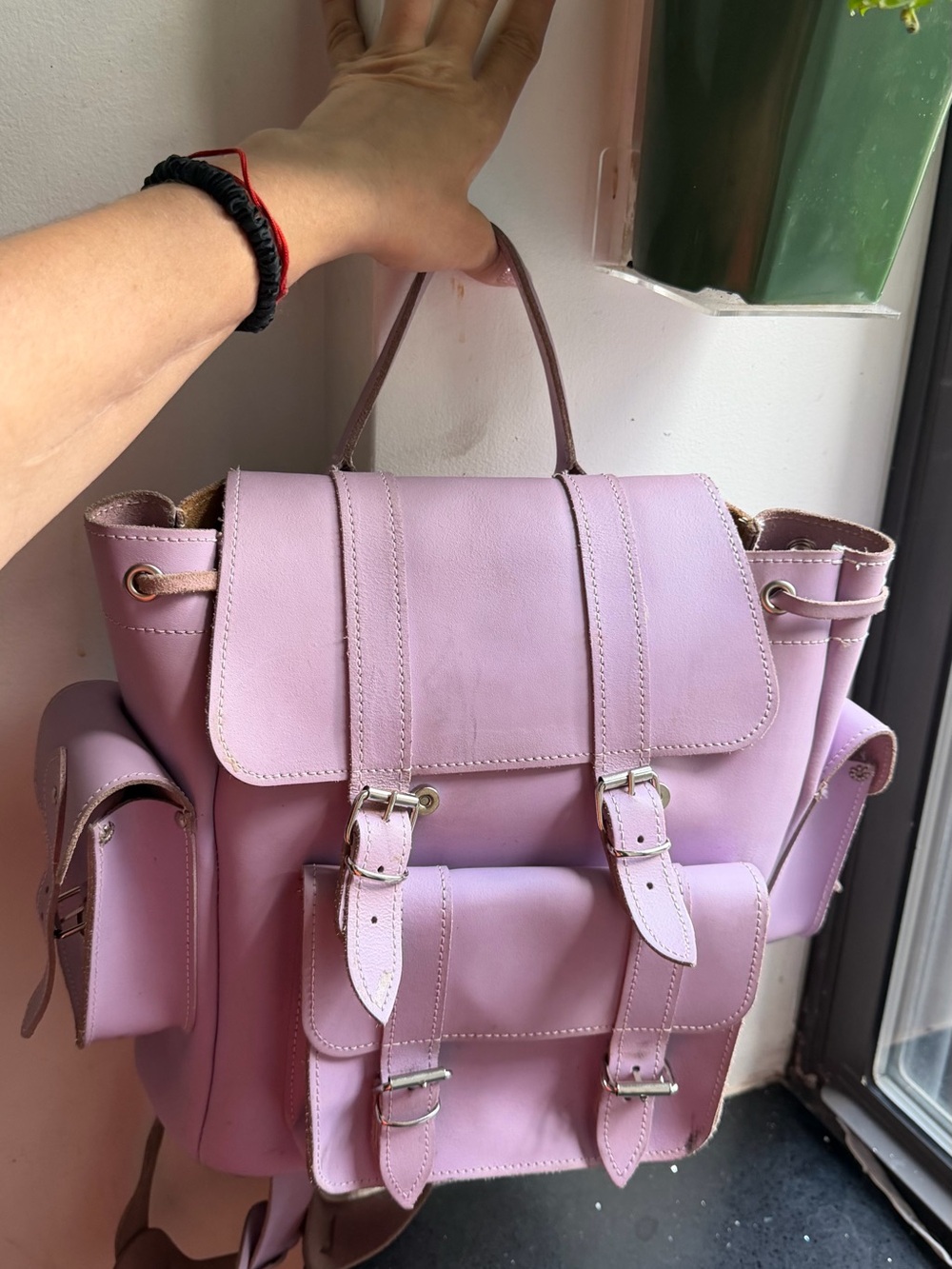 CRAFEA Hari Purple Real Leather Backpack